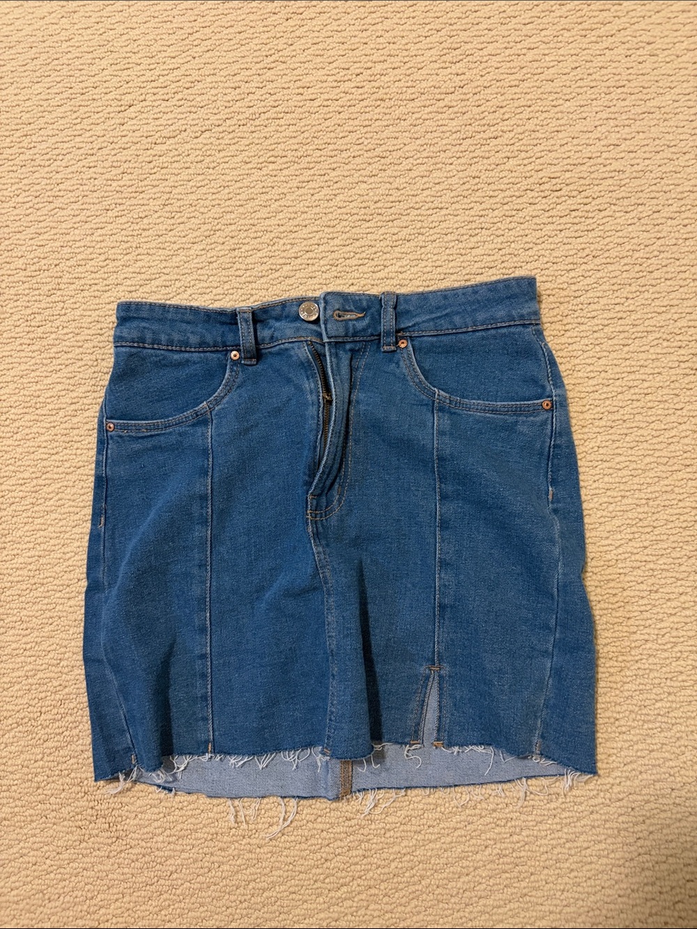Urban | Slitted Denim Mini Skirt